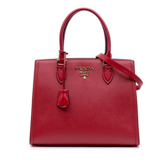 Pre Loved prada Women Red Satchel - Picture 1 of 8